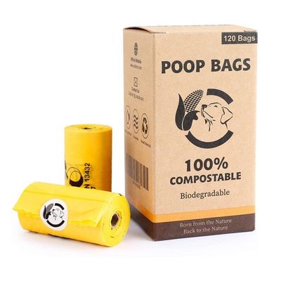 卸売 100% 堆肥化 生物分解性 犬便袋 持続可能な包装袋 サプライヤー 中国 OEM オーダーメイド ロゴデザイン