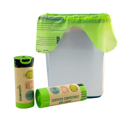良い値段 ウォーブ トップ ハンドル コンポスタブル ゴミ袋 キッチン 寝室用 紙巻き オンライン