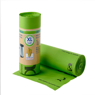 良い値段 100% 堆肥可能 生物分解可能 玉米粉末 卸売 高品質 持続可能 環境に優しい カスタム印刷 ゴミ袋 オンライン