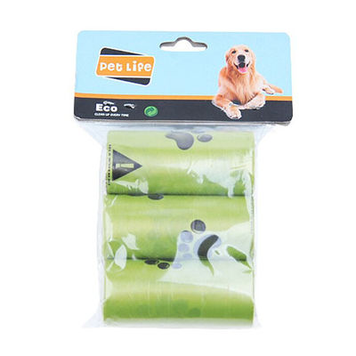 良い値段 100%GMOフリー 再生可能トウモロコシ粉粉 犬の糞袋 フラットトップ 漏れ防止 オンライン