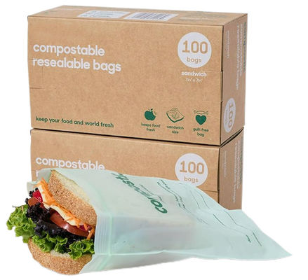 良い値段 野菜や果物や肉に適した100%コンポスタブルなガロンサイズ冷凍袋,生物分解性食品保管袋 オンライン