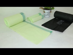 緑色 生物分解性 引き糸 オーダーメイドロゴの有毒なゴミ袋